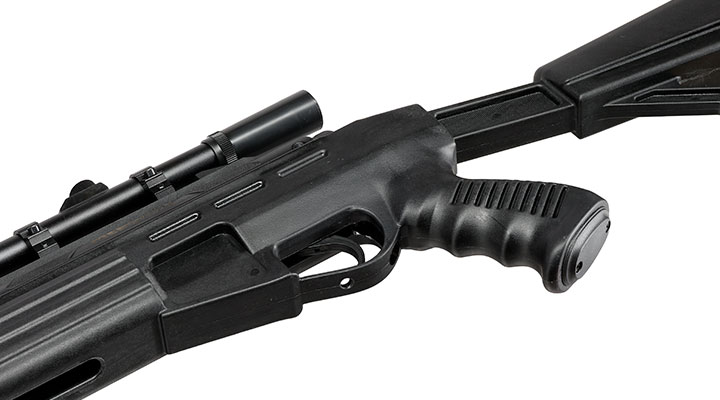 Mercury air AirTact Knicklauf Luftgewehr Kal. 4,5mm Diabolo 12-schssig schwarz inkl. 4x20 Optima Zielfernrohr Bild 8