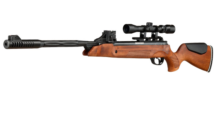 Mercury air Speedfire Knicklauf Luftgewehr Kal. 4,5mm Diabolo 12-schssig Holzschaft inkl. 3-9x32 Zielfernrohr Bild 1