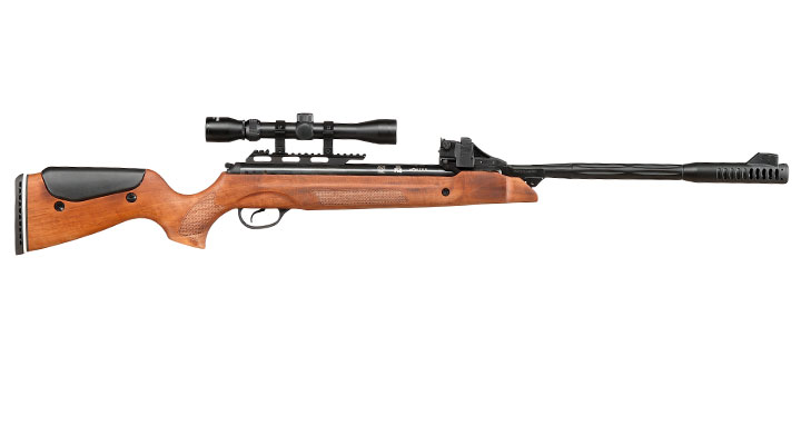 Mercury air Speedfire Knicklauf Luftgewehr Kal. 4,5mm Diabolo 12-schssig Holzschaft inkl. 3-9x32 Zielfernrohr Bild 4
