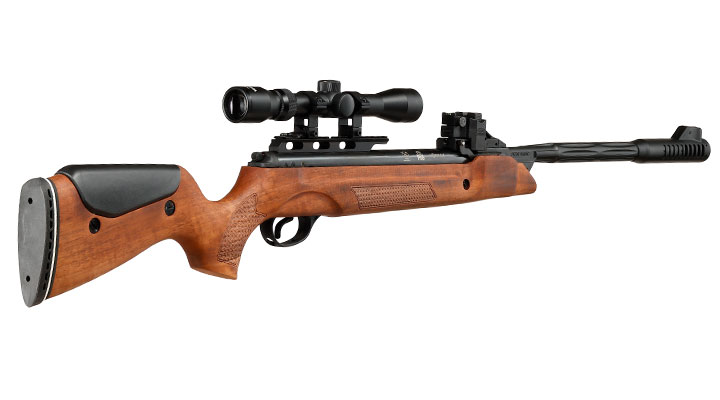 Mercury air Speedfire Knicklauf Luftgewehr Kal. 4,5mm Diabolo 12-schssig Holzschaft inkl. 3-9x32 Zielfernrohr Bild 5