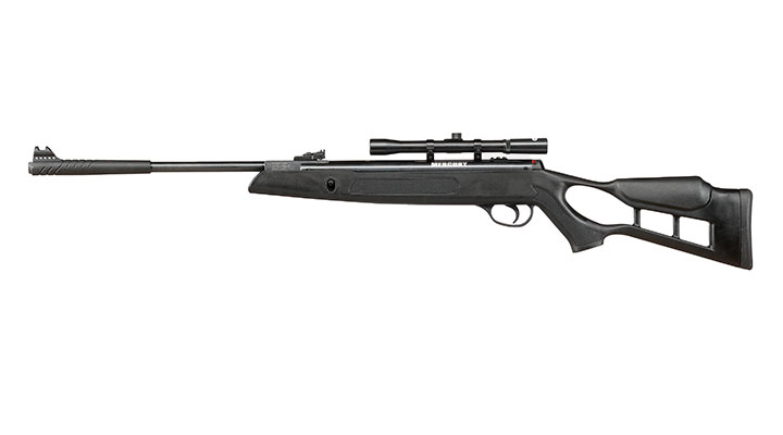 Mercury air Chili Edge Knicklauf Luftgewehr Kal. 4,5mm Diabolo schwarz inkl. 4x20 Optima Zielfernrohr