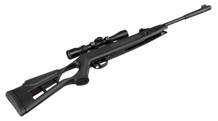 Mercury air Chili Thumbhole Knicklauf Luftgewehr Kal. 4,5mm Diabolo schwarz inkl. 3-9x20 Optima Zielfernrohr, Kugelfangkasten &a Bild 10
