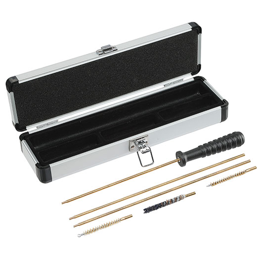 Megaline Laufreinigungs-Set f. 4,5 mm Luftdruck- und CO2-Waffen mit max. 700mm Lauflnge inkl. Aluminium Box