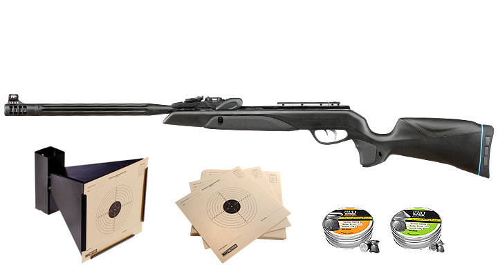 Gamo Speedster 10X IGT Gen2 Luftgewehr Set Kal. 4,5 mm Diabolo, Trommelmagazin fr 10-Schuss, Diabolos, Zielscheiben und Kugelfa