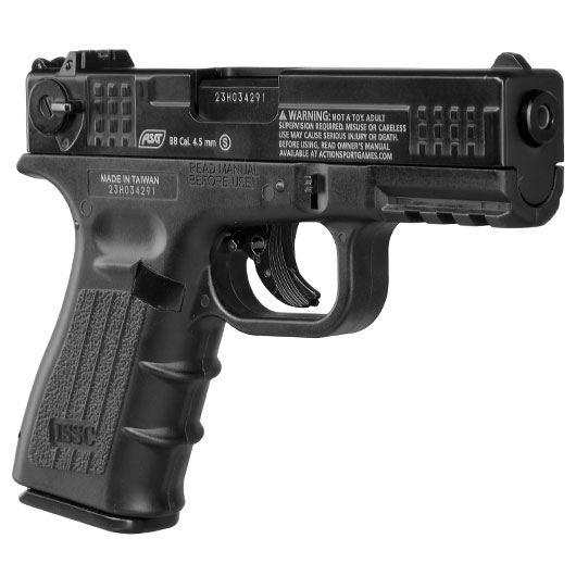 ASG ISSC M22 CO2 Luftpistole Kal. 4,5mm BB Blowback Metallschlitten schwarz Bild 7