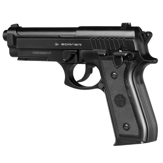 Borner 92 CO2 Luftpistole Kal. 4,5mm BB schwarz Bild 2