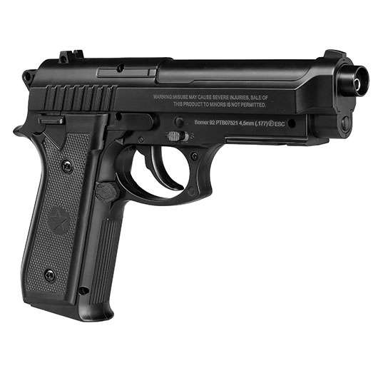 Borner 92 CO2 Luftpistole Kal. 4,5mm BB schwarz Bild 6