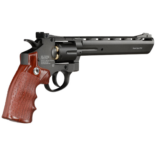 Borner Super Sport 703 CO2-Revolver Kal. 4,5 mm BB Vollmetall schwarz inkl. Speedloader & Ersatzhlsen Bild 7