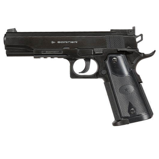 Borner 1911 CO2 Luftpistole Kal. 4,5mm BB schwarz