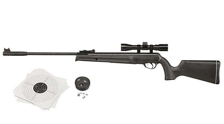 UX Prymex Knicklauf Luftgewehr Kal. 4,5 mm Diabolo schwarz inkl. 4x32 Zielfernrohr / Diabolos / Zielscheiben