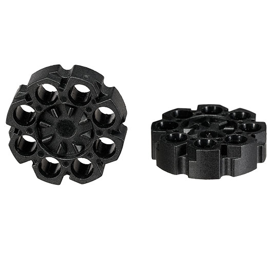 UX Trommelmagazin 8 Schuss Kal. 4,5mm Diabolo f. UX SPA Expert CO2 Luftpistole schwarz - 2 Stck