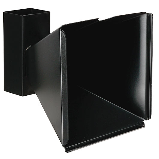 ASG Kugelfangkasten Trichterform Stahlblech 17 x 17 cm schwarz fr Luftpistolen und Luftgewehre Bild 1