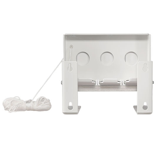 ASG 3-Loch Match Competition Target Zielsystem aus Stahlblech mit Seilzugsystem weiss Bild 7