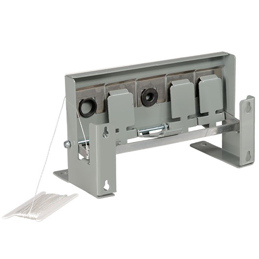 ASG 5-Loch Match Competition Target Zielsystem aus Stahlblech mit Seilzugsystem grau Bild 5