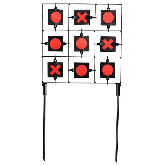 ASG Tic-Tac-Toe Multi-Drehscheiben Target mit 9 Ziele Stahlgestell schwarz Bild 2