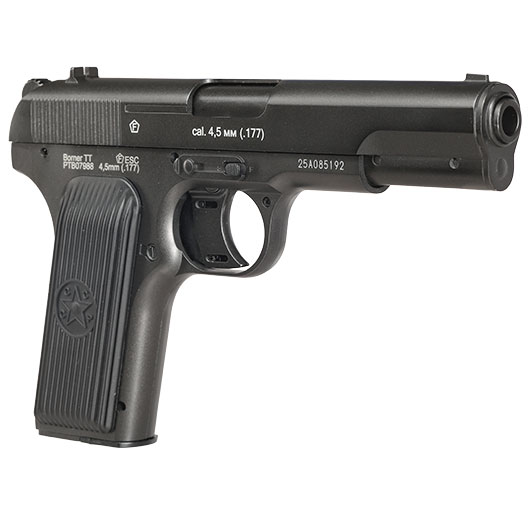 Borner TT CO2 Luftpistole Kal. 4,5mm BB BlowBack Vollmetall dunkelgrau Bild 8
