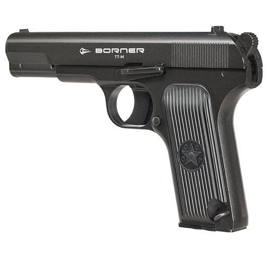 Borner TT-M CO2 Luftpistole Kal. 4,5mm BB Non-BlowBack Vollmetall grau Bild 4