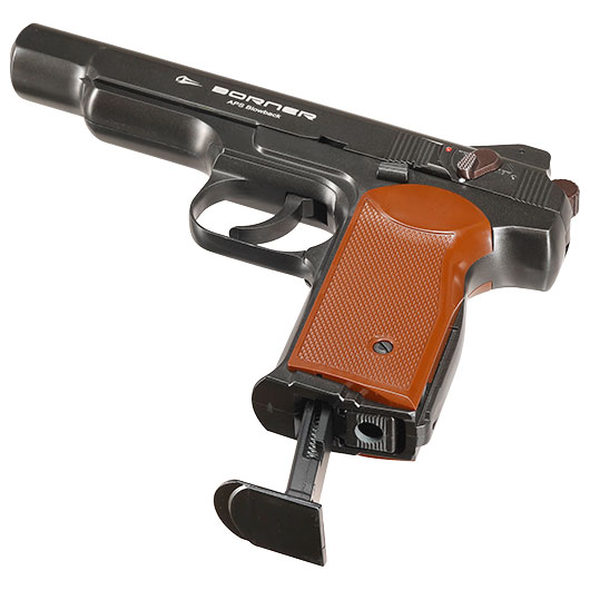 Borner APS CO2 Luftpistole Kal. 4,5mm BB BlowBack Vollmetall schwarz Bild 6