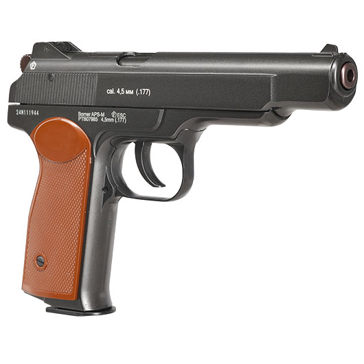 Borner APS-M CO2 Luftpistole Kal. 4,5mm BB Non-BlowBack Vollmetall schwarz Bild 8