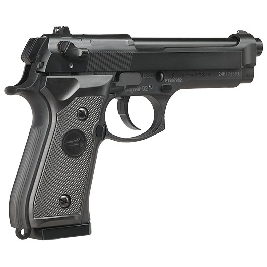 Borner 92 CO2 Luftpistole Kal. 4,5mm BB und Diabolo BlowBack mit Metallschlitten schwarz Bild 11