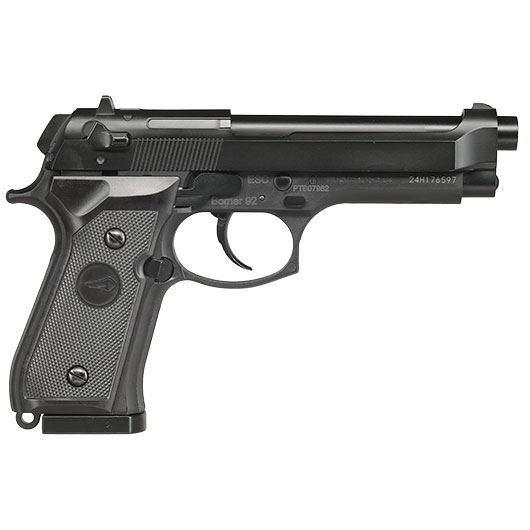 Borner 92 CO2 Luftpistole Kal. 4,5mm BB und Diabolo BlowBack mit Metallschlitten schwarz Bild 3