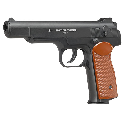 Borner APS-S CO2 Luftpistole Kal. 4,5mm BB Non-BlowBack schwarz Bild 2