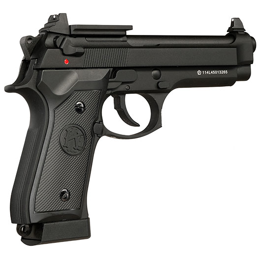 KLI M92 Optic Ready CO2 Luftpistole Kal. 4,5 mm BB Vollmetall Blowback schwarz Bild 6