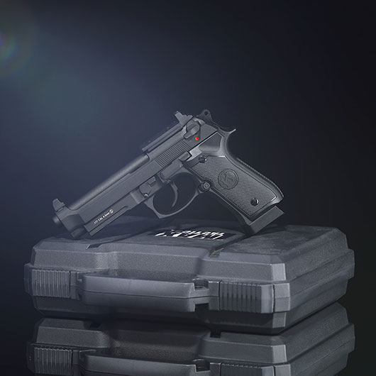 KLI M92A1 Optic Ready CO2 Luftpistole Kal. 4,5 mm BB Vollmetall Blowback schwarz Bild 1