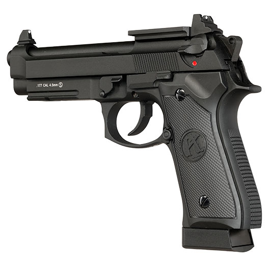 KLI M92A1 Optic Ready CO2 Luftpistole Kal. 4,5 mm BB Vollmetall Blowback schwarz Bild 10