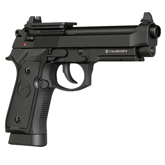KLI M92A1 Optic Ready CO2 Luftpistole Kal. 4,5 mm BB Vollmetall Blowback schwarz Bild 9