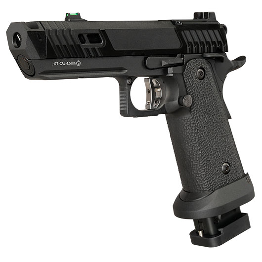 KLI Hi-Capa 4.3 Dark Viper Optic Ready CO2 Luftpistole Kal. 4,5 mm BB Blowback Vollmetall Blackout schwarz Bild 2