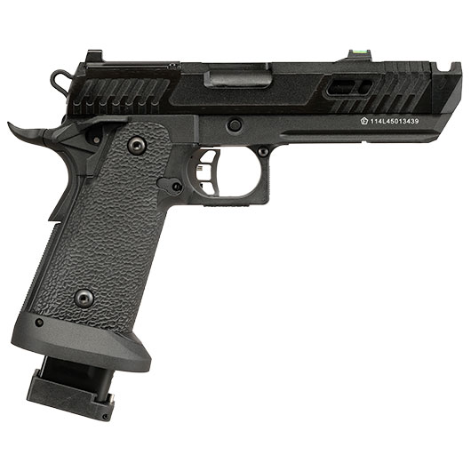 KLI Hi-Capa 4.3 Dark Viper Optic Ready CO2 Luftpistole Kal. 4,5 mm BB Blowback Vollmetall Blackout schwarz Bild 5