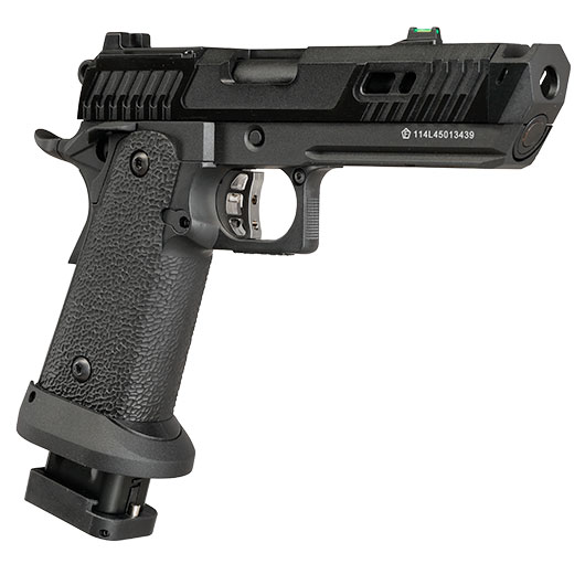 KLI Hi-Capa 4.3 Dark Viper Optic Ready CO2 Luftpistole Kal. 4,5 mm BB Blowback Vollmetall Blackout schwarz Bild 9