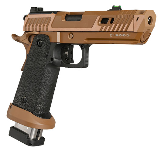 KLI Hi-Capa 4.3 Sahara Viper Optic Ready CO2 Luftpistole Kal. 4,5 mm BB Blowback Vollmetall Desert Tan Bild 9