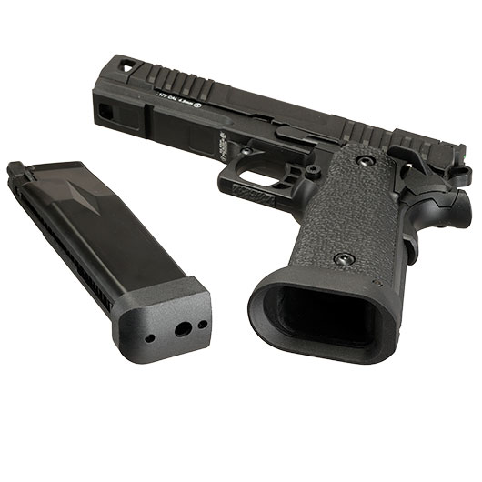KLI Hi-Capa 4.3 Troika MK1 CO2 Luftpistole Kal. 4,5 mm BB Vollmetall Blowback schwarz Bild 7
