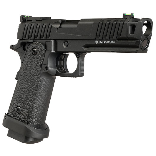 KLI Hi-Capa 4.3 Troika MK1 CO2 Luftpistole Kal. 4,5 mm BB Vollmetall Blowback schwarz Bild 9