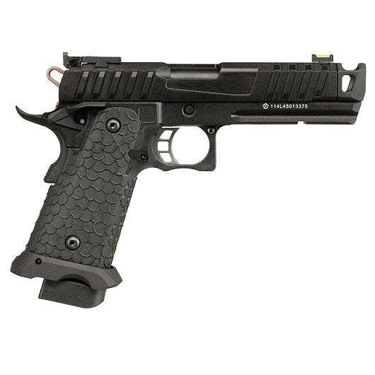 KLI Hi-Capa 4.3 Troika MK2 CO2 Luftpistole Kal. 4,5 mm BB Vollmetall Blowback schwarz Bild 5
