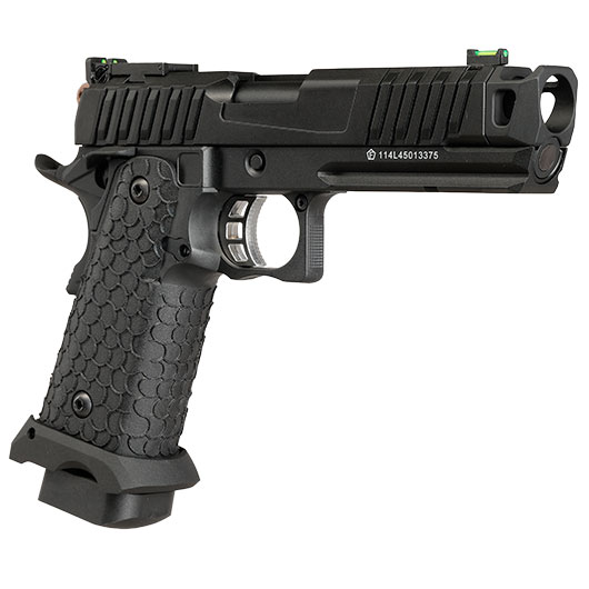 KLI Hi-Capa 4.3 Troika MK2 CO2 Luftpistole Kal. 4,5 mm BB Vollmetall Blowback schwarz Bild 9