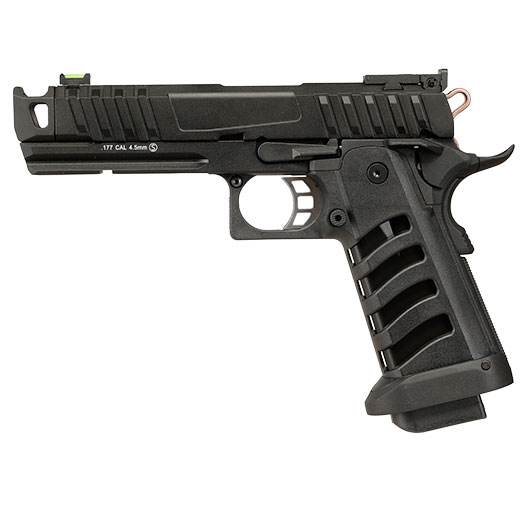 KLI Hi-Capa 4.3 Troika MK3 CO2 Luftpistole Kal. 4,5 mm BB Vollmetall Blowback schwarz