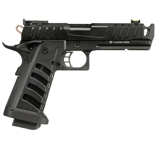 KLI Hi-Capa 4.3 Troika MK3 CO2 Luftpistole Kal. 4,5 mm BB Vollmetall Blowback schwarz Bild 5