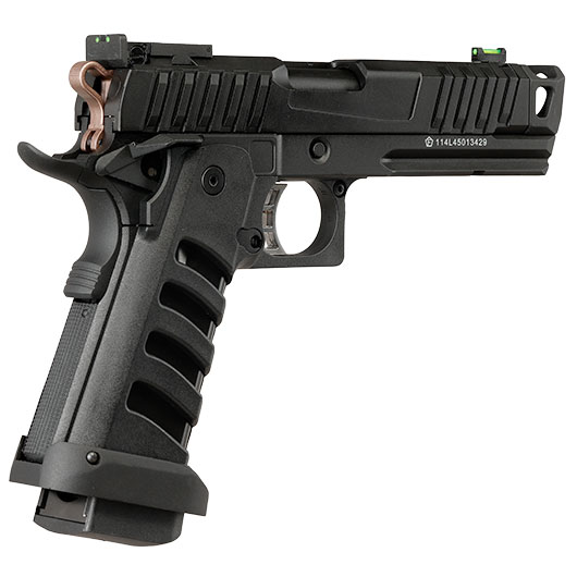 KLI Hi-Capa 4.3 Troika MK3 CO2 Luftpistole Kal. 4,5 mm BB Vollmetall Blowback schwarz Bild 6