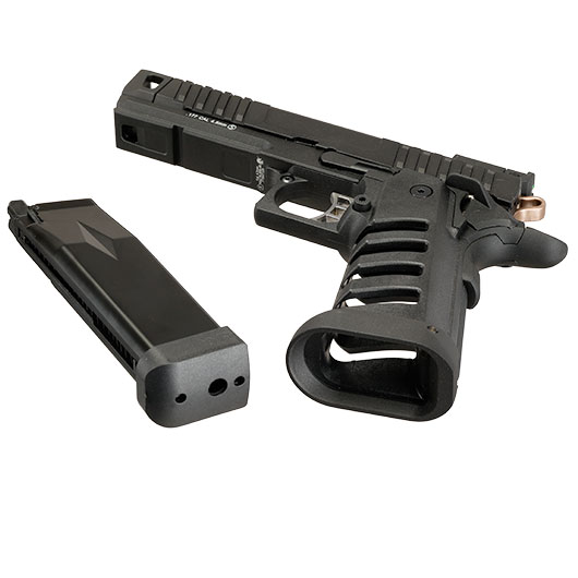 KLI Hi-Capa 4.3 Troika MK3 CO2 Luftpistole Kal. 4,5 mm BB Vollmetall Blowback schwarz Bild 7