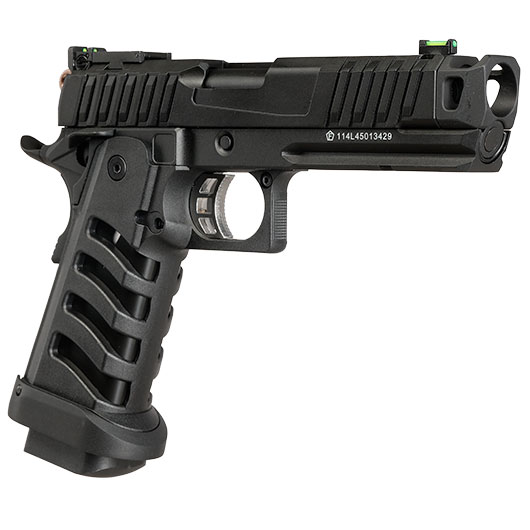 KLI Hi-Capa 4.3 Troika MK3 CO2 Luftpistole Kal. 4,5 mm BB Vollmetall Blowback schwarz Bild 9