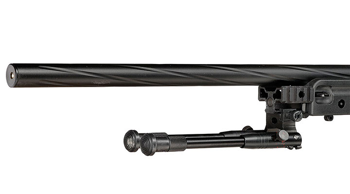 Well L96 AWS-338 Springer Snipergewehr mit Zweibein / Zielfernrohr Kugeln 6mm BB und Kugelfang mit Netz Bild 7