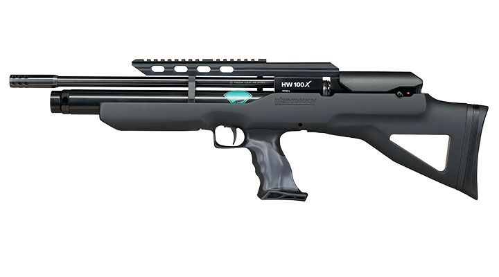 Weihrauch HW 100 X-BP Bullpup Pressluftgewehr PCP 14-Schuss Kal. 4,5mm Diabolo schwarz inkl. 2 Magazine