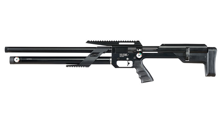 UX Zelos Bullpup Pressluftgewehr PCP 24-Schuss Kal. 4,5 mm Diabolo schwarz inkl. 2 Magazine
