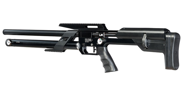 UX Zelos Bullpup Pressluftgewehr PCP 24-Schuss Kal. 4,5 mm Diabolo schwarz inkl. 2 Magazine Bild 2