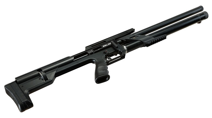UX Zelos Bullpup Pressluftgewehr PCP 24-Schuss Kal. 4,5 mm Diabolo schwarz inkl. 2 Magazine Bild 9