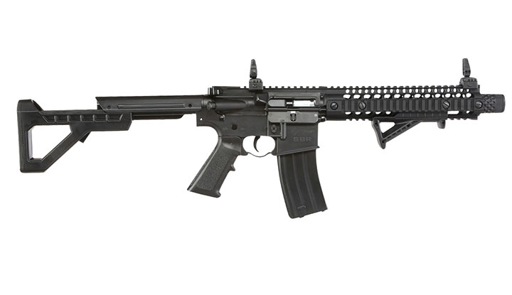 Crosman SBR CO2 Luftgewehr 4,5 mm BB Blowback Sofort Start Set inkl. Kugelfangkasten, Zielscheiben, CO2 & 3000 Stahl BBs Bild 3