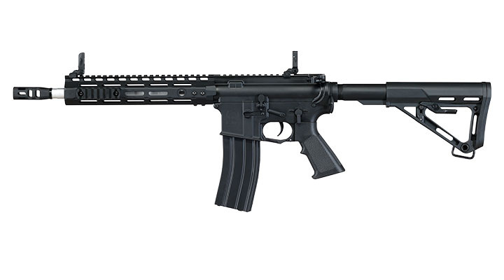 APS M4 10 Zoll M-LOK Spyder ASR-Series S-EAG Luftgewehr Vollmetall Kal. 4,5mm Stahl-BB schwarz